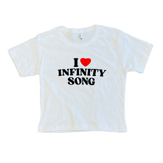 I Heart Infinity Song Crop Tee